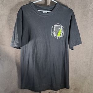 Zara "Act of Valour" Three Patches Black Neon Yellow Graphic Tee VG+ L